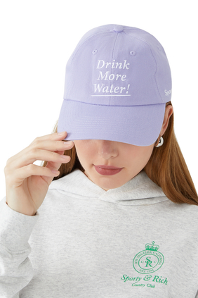 قبعة بطبعات Drink More Water